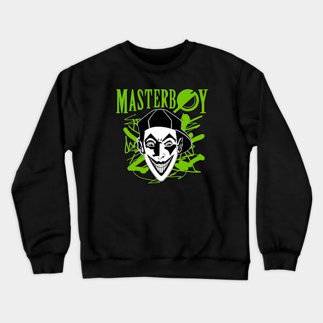 MASTERBOY - RARE GREEN FLUO EDITION Crewneck Sweatshirt by BACK TO THE 90´S